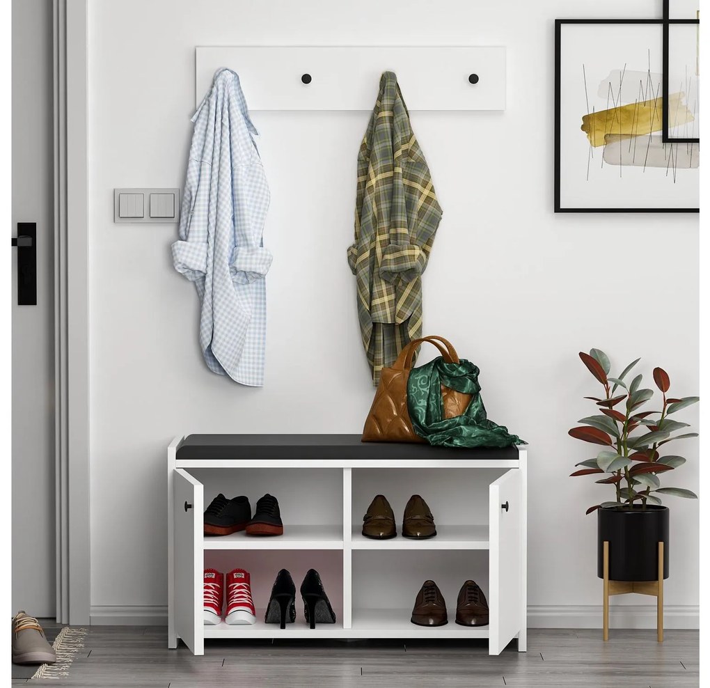 Előszoba szett Zorro (fehér). Akció -28%. 1089010