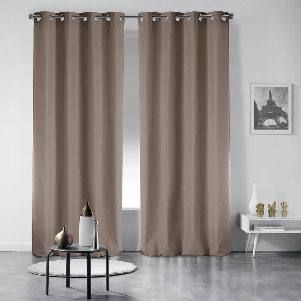 Barna függöny 140x280 cm Essentiel – douceur d'intérieur