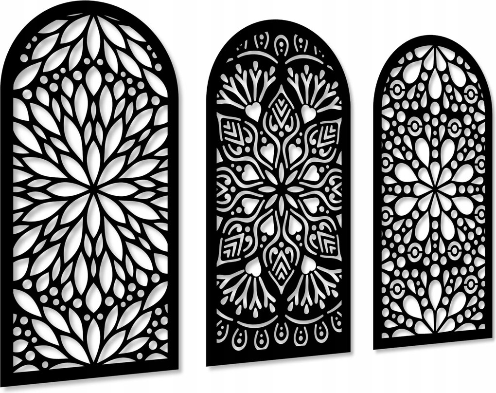 Fa Dísz Fali Dekoráció Kép Áttört Képek Nappali Triptichon