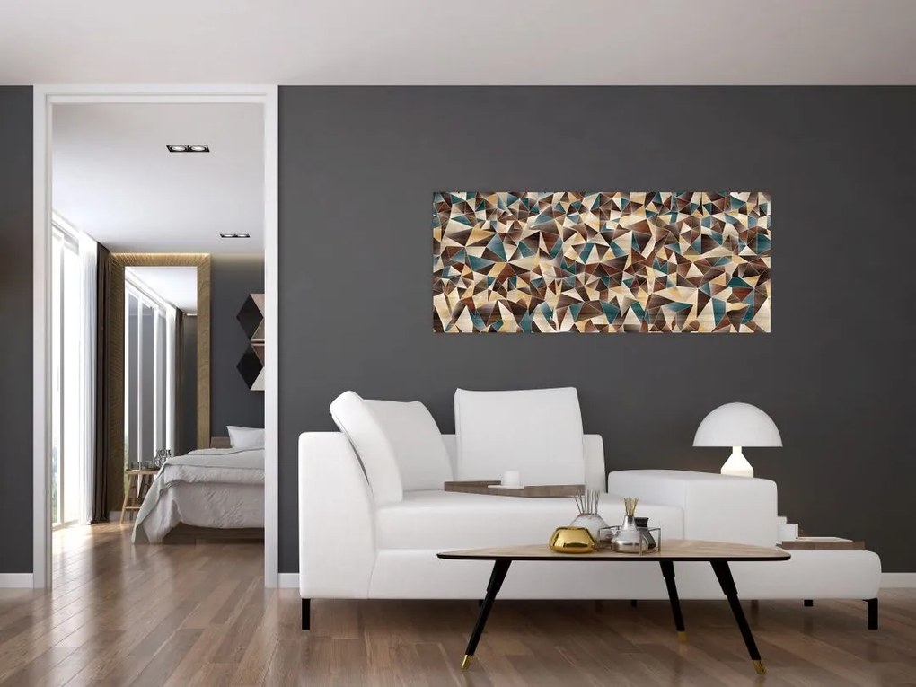 A háromszögek képe (120x50 cm)