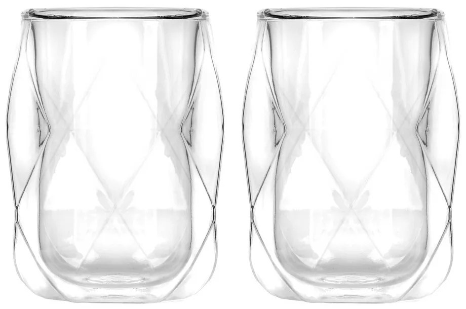 Duplafalú eszpresszó bögre szett 2 db-os 100 ml Geo – Vialli Design