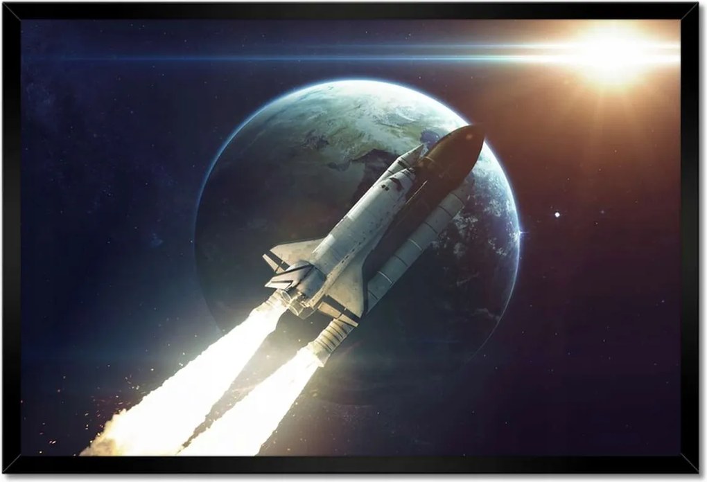 Poszterek keretben 60x40 Űrsikló az űrben