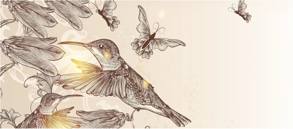 Kép - Kolibri (120x50 cm)