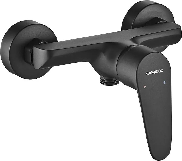 Fali Zuhanycsap Telepített Egykaros Fekete