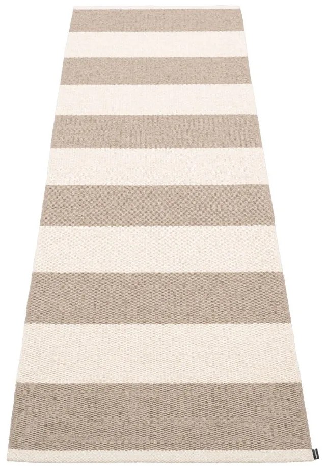 Bézs-krémszínű kültéri-beltéri futószőnyeg 70x225 cm Bob Mud Vanilla – Pappelina