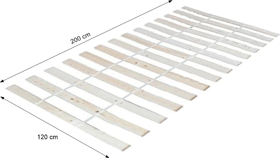 Léces ágyrács, PLAZA, 120x200 cm