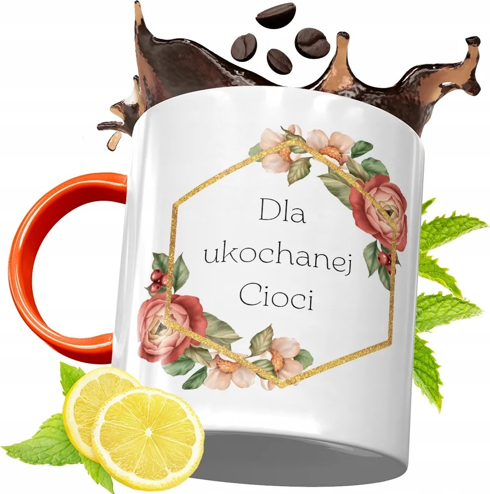 Narancssárga Bögre Nagynéninek Tökéletes Ajándék fényképes nyomtatással