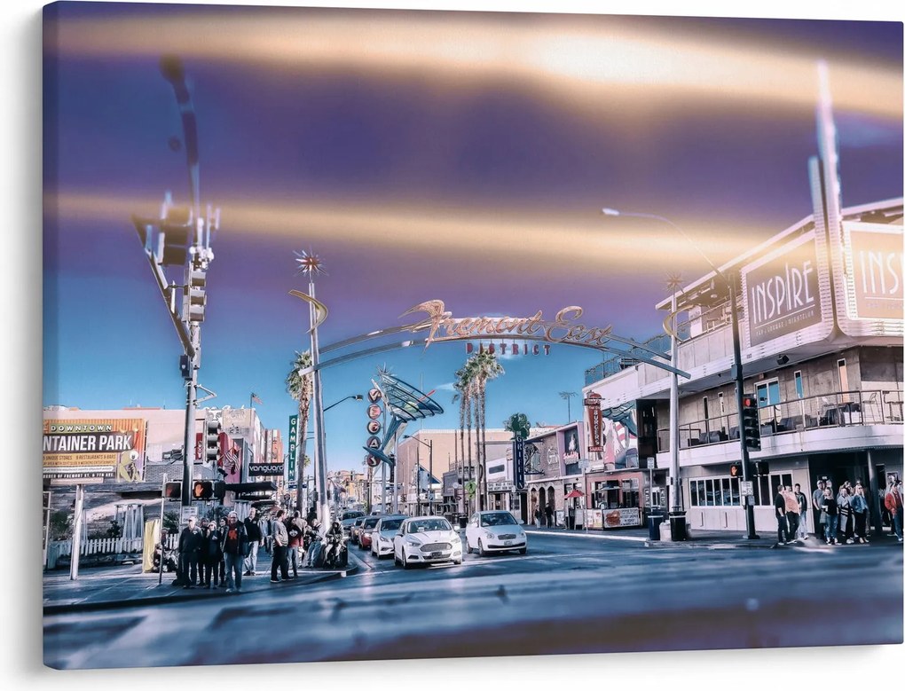 Kép egy utcáról Las Vegasban (70x50 cm)