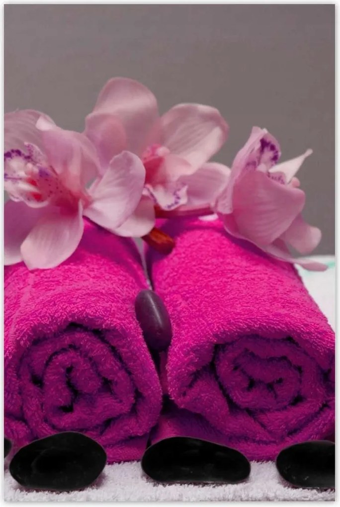 Poszterek 80x120 Őrült törölköző Fukszia