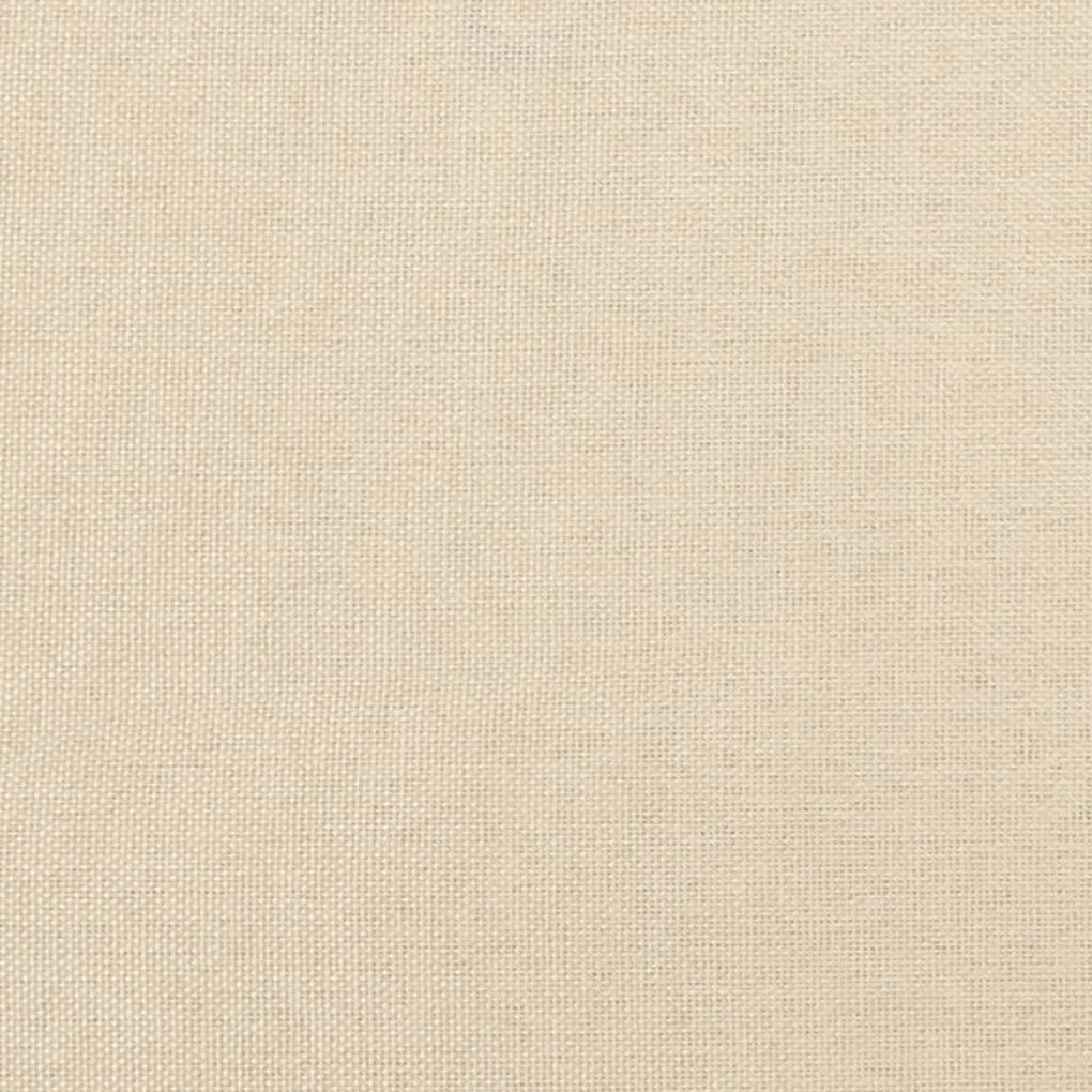 krémszínű szövet fejtámla szárnyakkal 203x23x118/128 cm