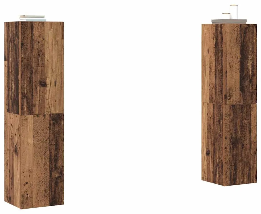TV Szekrény Szett 4 pcs Régi fa 30.5 x 30 x 60 cm Faanyag