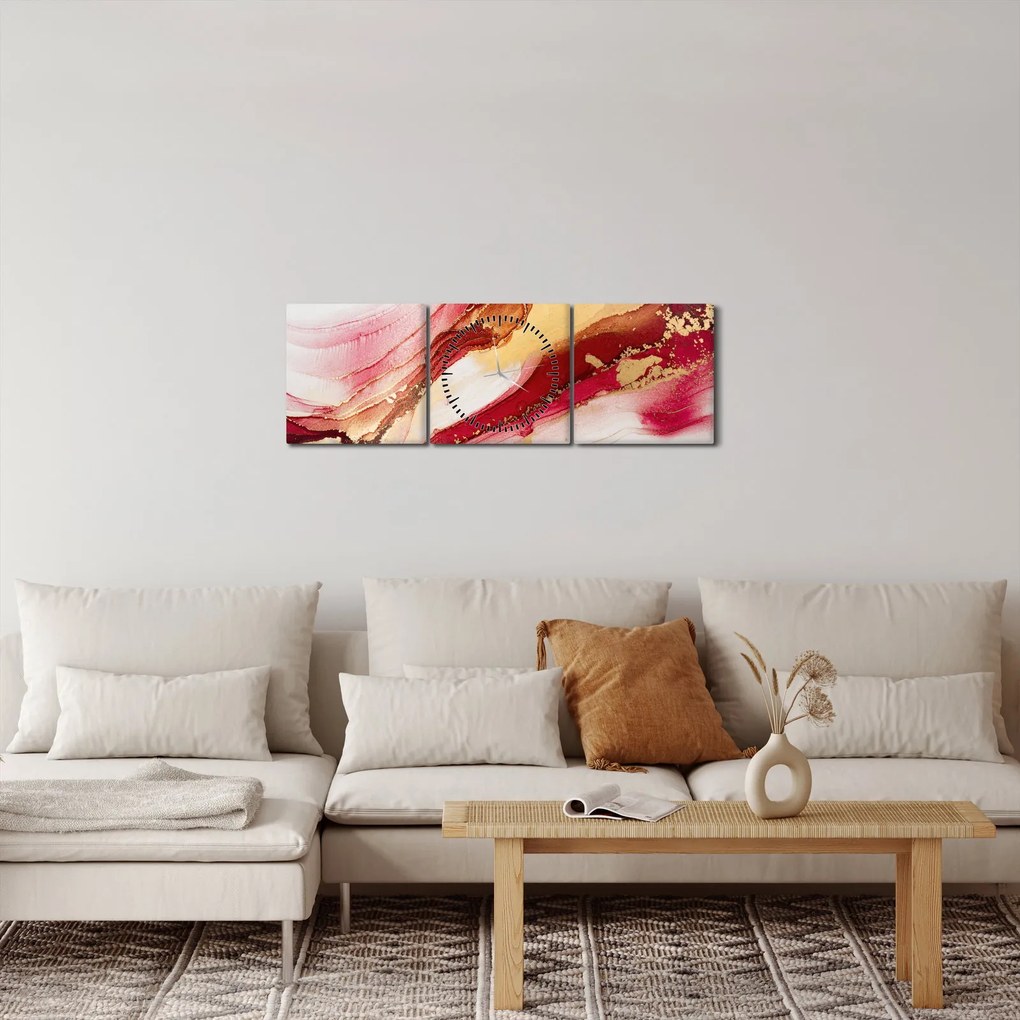 Kép - Absztrakció (órával) (90x30 cm)