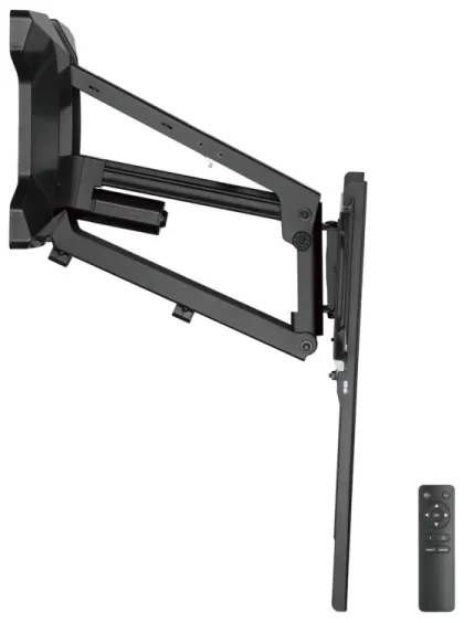 MK FLORIA MKF-21DM647-Falra szerelhető TV-tartó forgatható csuklóval 70" fekete +távirányítóval