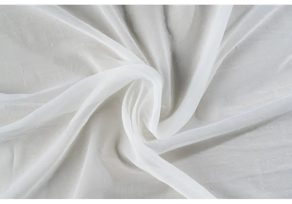 Krémszínű voile fényáteresztő függöny 300x260 cm Crush – Mendola Fabrics