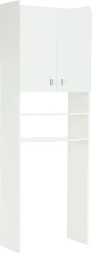 Szekrény a mosógép fölé, fehér, NATALI