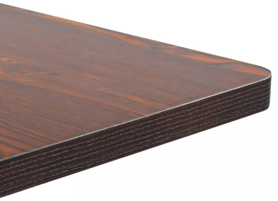 sötétbarna MDF bisztróasztal 50 x 50 cm