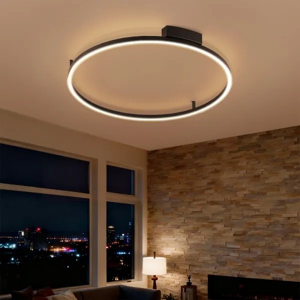 Brilagi - LED Fényerőszabályozható lámpatest PORTOFINO LED/60W/230V átm. 80 cm fekete + távirányító