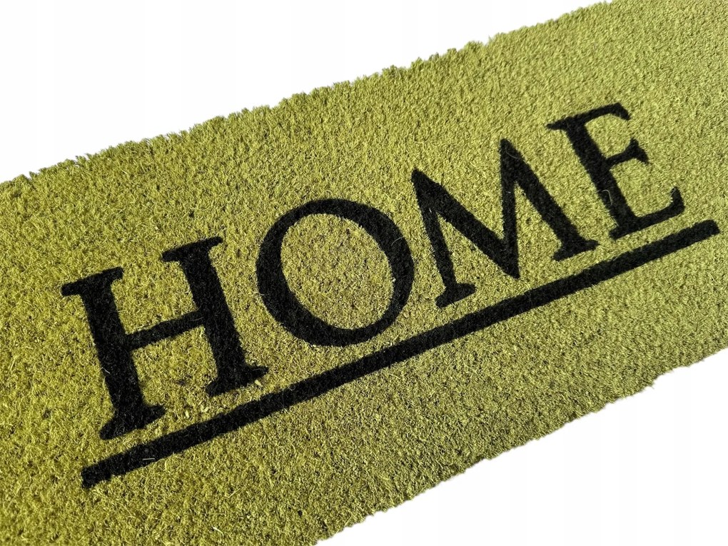 Home zöld lábtörlő kókusz cipőszőnyeg otthonra az ajtó alá 26 x 75