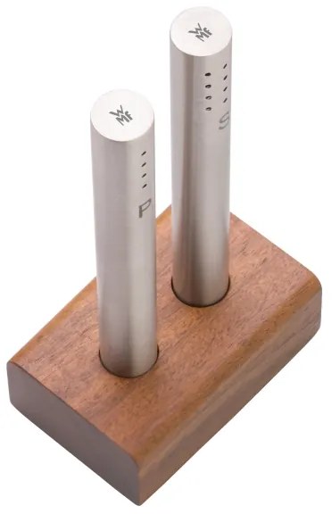 WMF sótartó és borsszóró 2 db, 7,8 cm, akácfa