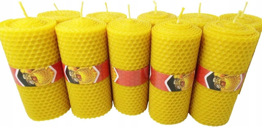 Gyertya Szett tíz darab méhviasz gyertya