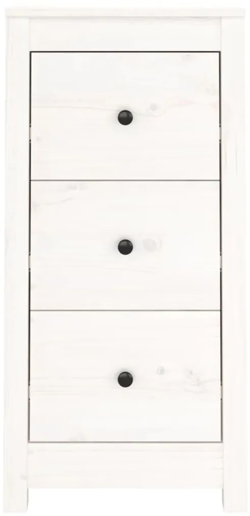 fehér tömör fenyőfa tálalószekrény 40 x 35 x 80 cm