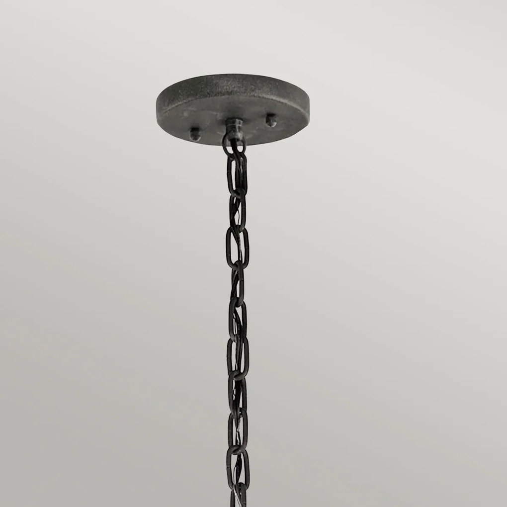 Kichler klasszikus vintage kültéri függeszték halleron szürke elskl-halleron-8m IP44