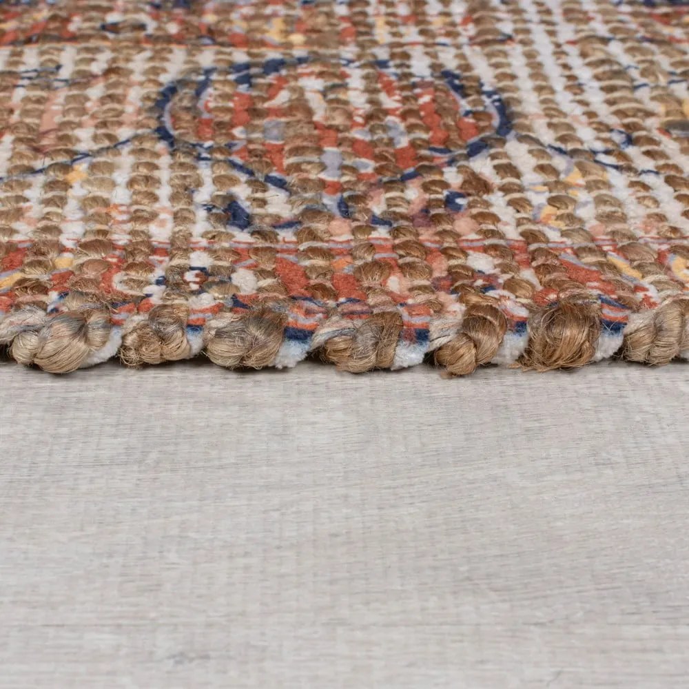 Natúr színű kézi szövésű jutakeverék szőnyeg 200x290 cm Miley Jute Traditional – Flair Rugs