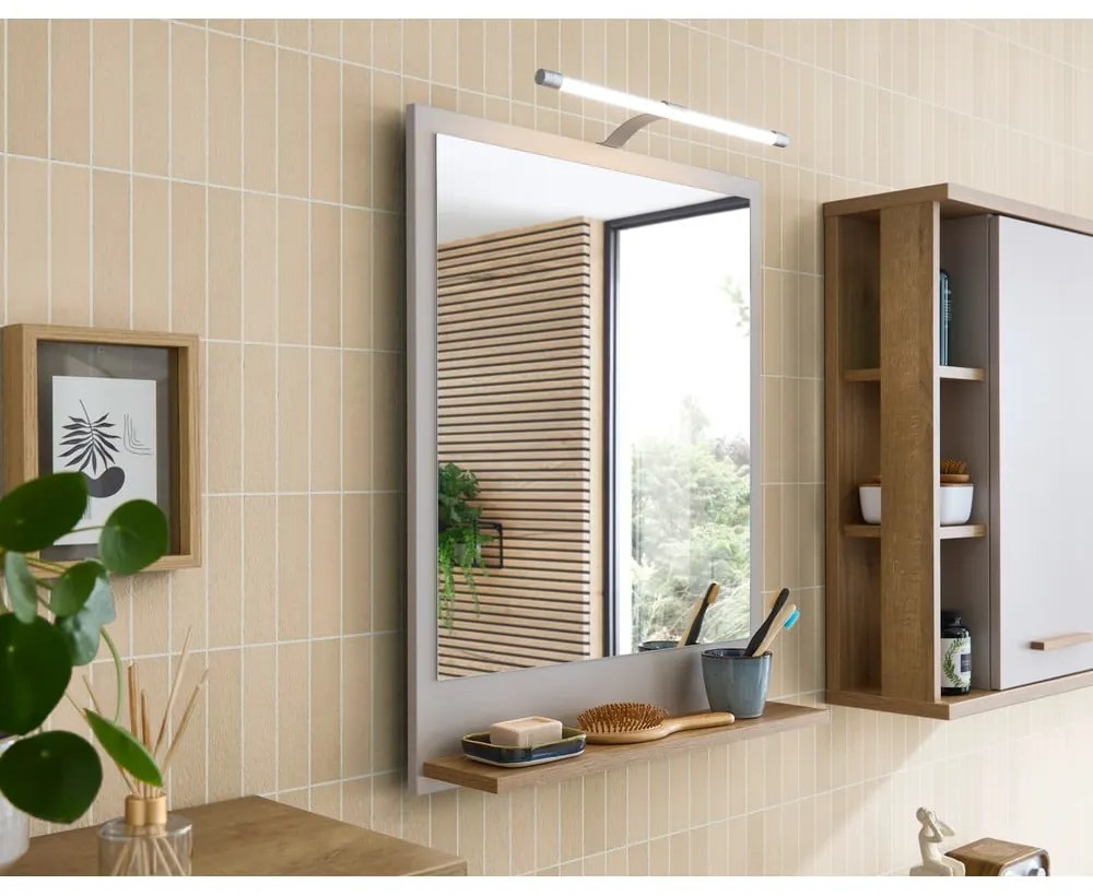 Fali tükör polccal 60x74,5 cm Quickset 966 – Pelipal