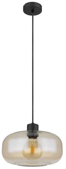 Globo 15566HA - Csillár zsinóron GIUSEPPE 1xE27/40W/230V átm. 28 cm átlátszó