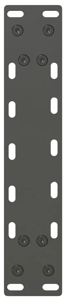 2 db antracitszürke acél dohányzóasztal láb 40x(30-31) cm