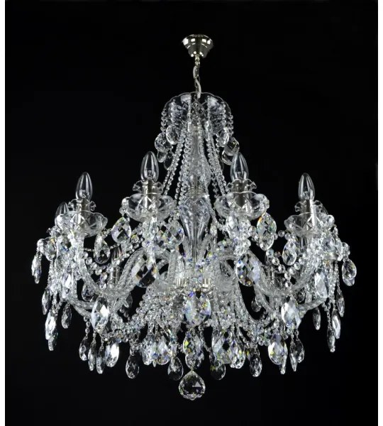 Wranovsky JWZ124122101 - IMPERIAL kristály csillár láncon, 12xE14/40W/230V