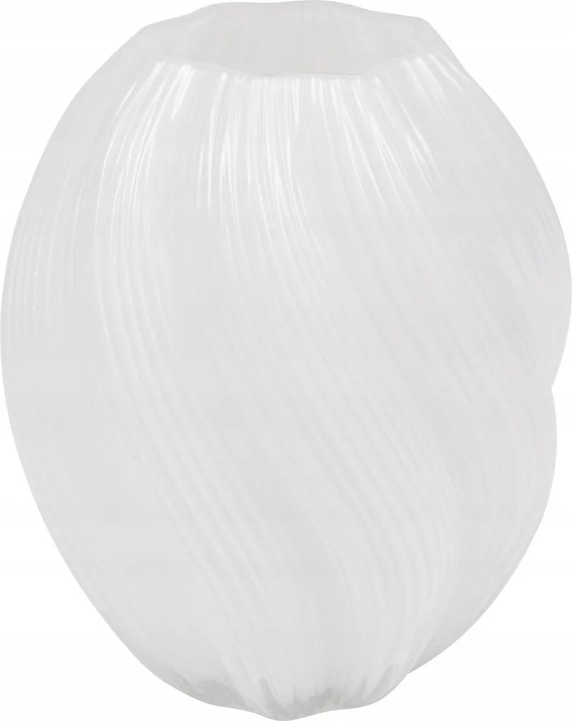 Organikus Üveg Váza Hengeres 21X17X17 Átmérő 17CM Átlátszó