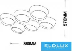 ELDLUX C51-BF Modern LED Mennyezeti Lámpa IP20