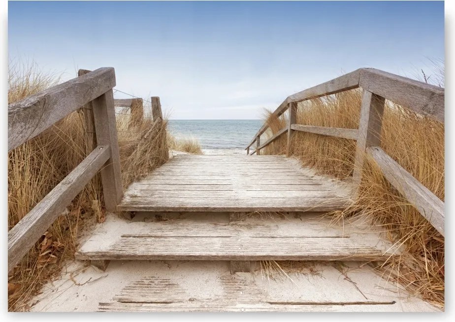 Tengerpart tenger boho poszter A3 42X29,7cm kép #201