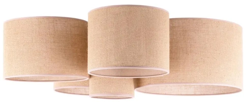 Duolla - Mennyezeti lámpa ROLLER PENTO 5xE27/60W/230V bézs