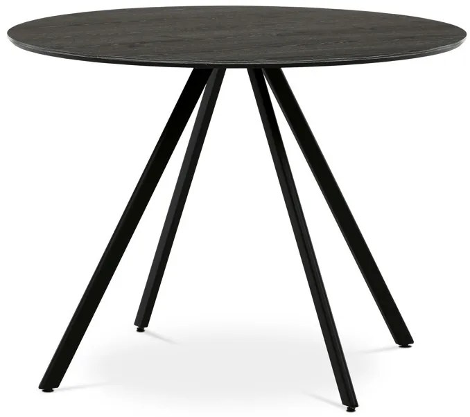 Kerek étkezőasztal 100x100cm, laminált, szürke tölgy, HT-R5010 GREY