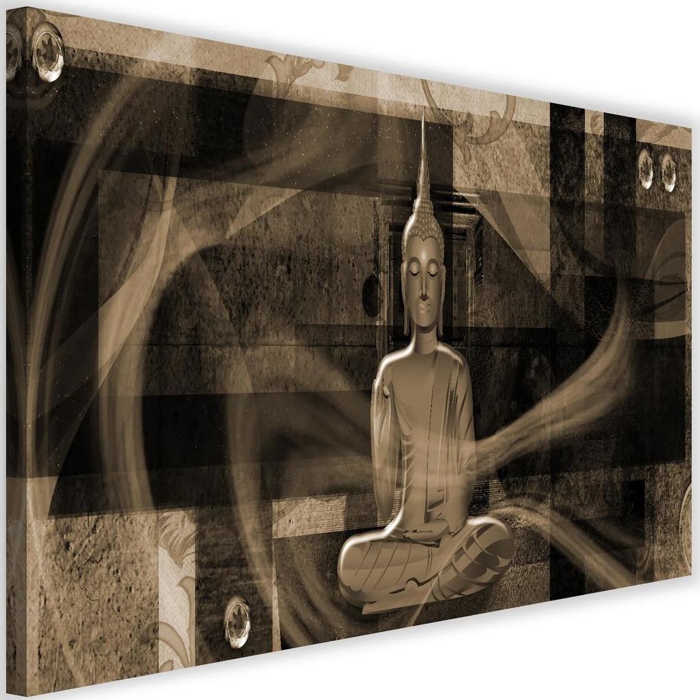 Modern kép 120x80cm &#8211; Buddha Figure Geometric Background 