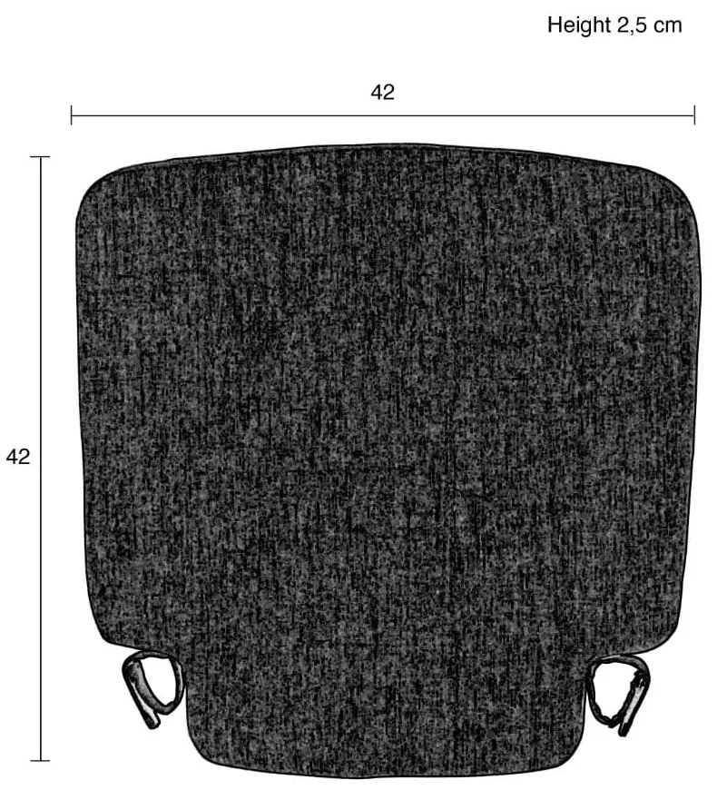 Székpárna 42x42 cm Friday – Zuiver