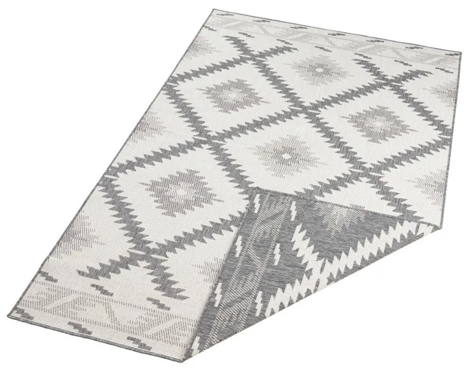 Malibu szürke-krémszínű kültéri szőnyeg, 150 x 80 cm - NORTHRUGS