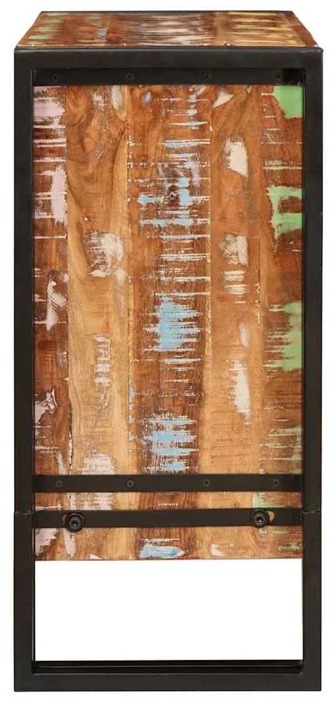 Széf fiókkal Barna 66 x 33 x 70 cm tömör újrahasznosított fa
