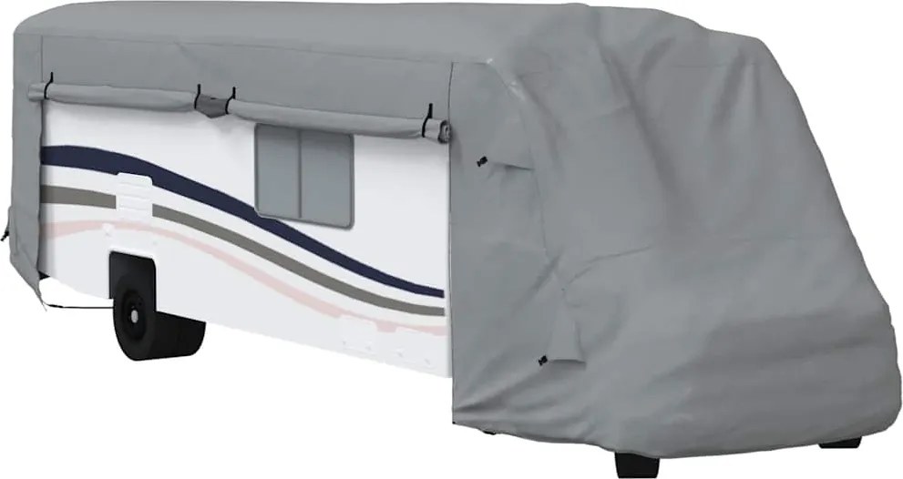 vidaXL lakóautó huzatok szürke 970x235x275 cm nem szőtt szövet