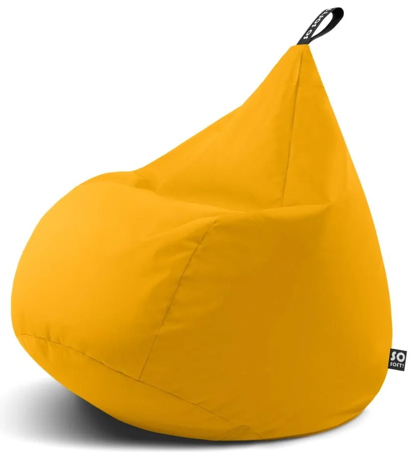 Sárga gyerek babzsákfotel Drop M – So Soft?