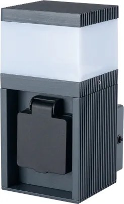 Brilagi - kültéri lámpa SCHUKO aljzattal PILLAR 1xG9/11W/230V IP44 antracit