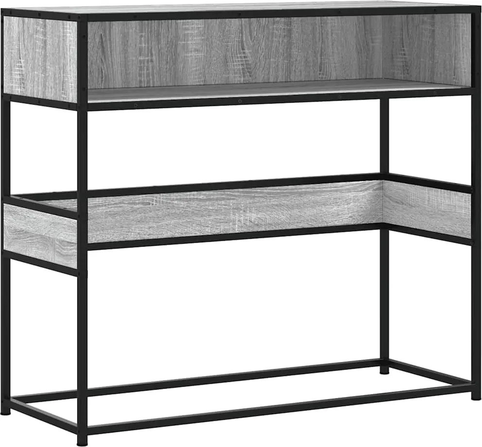 vidaXL szürke sonoma színű szerelt fa tálalóasztal 90x35x80 cm