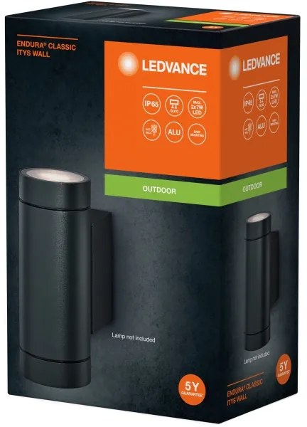 Ledvance - Kültéri fali lámpa ITYS 2xGU10/35W/230V IP65