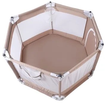 Játékkerítés 120 cm barna színben