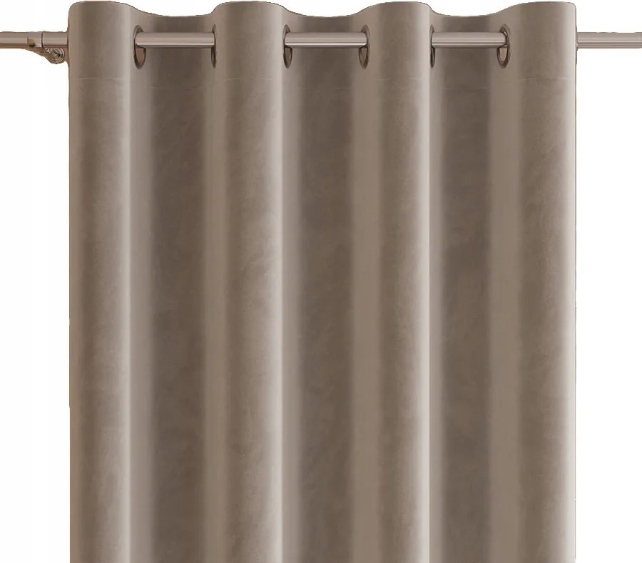 Velvi készfüggöny 140x260 szürke-bézs