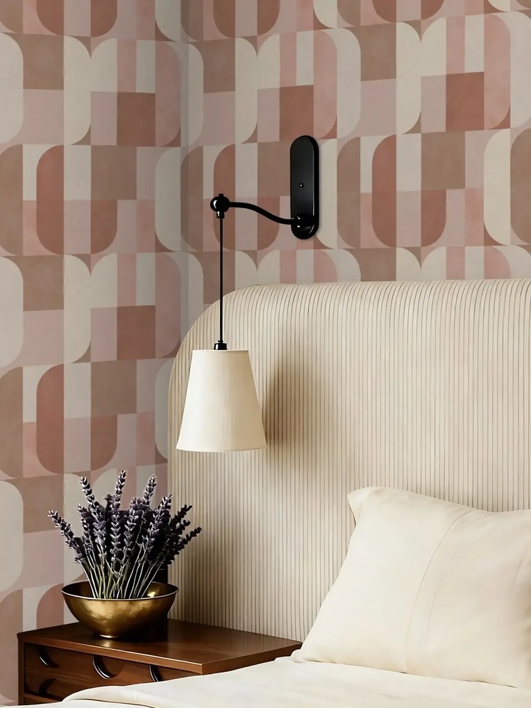 Esselle Home A La Mode Atton krém-púder geometrikus vlies tapéta – 100621EH