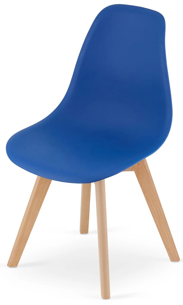 Kék KITO szék bükkfa lábakkal