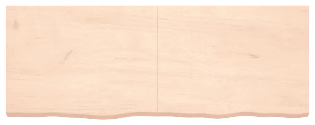 kezeletlen tömör tölgyfa fali polc 160x60x(2-6) cm